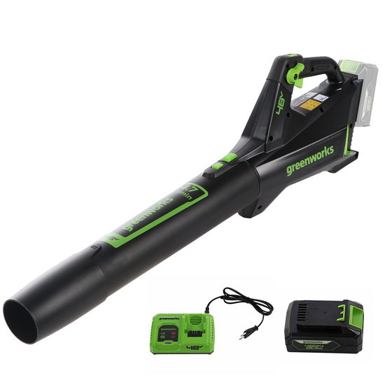Greenworks GD48ABK2 - Soffiatore assiale (con batteria 48V 4Ah)