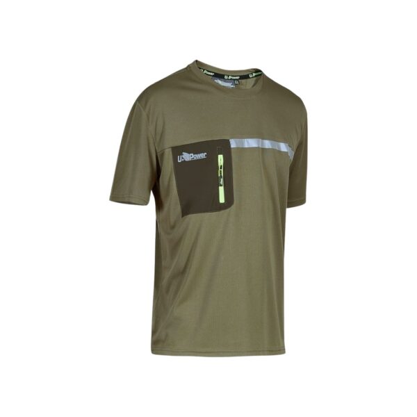 U-POWER T-shirt da lavoro CHRISTAL Burnt Olive