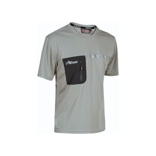 U-POWER T-shirt da lavoro CHRISTAL Lime Stone